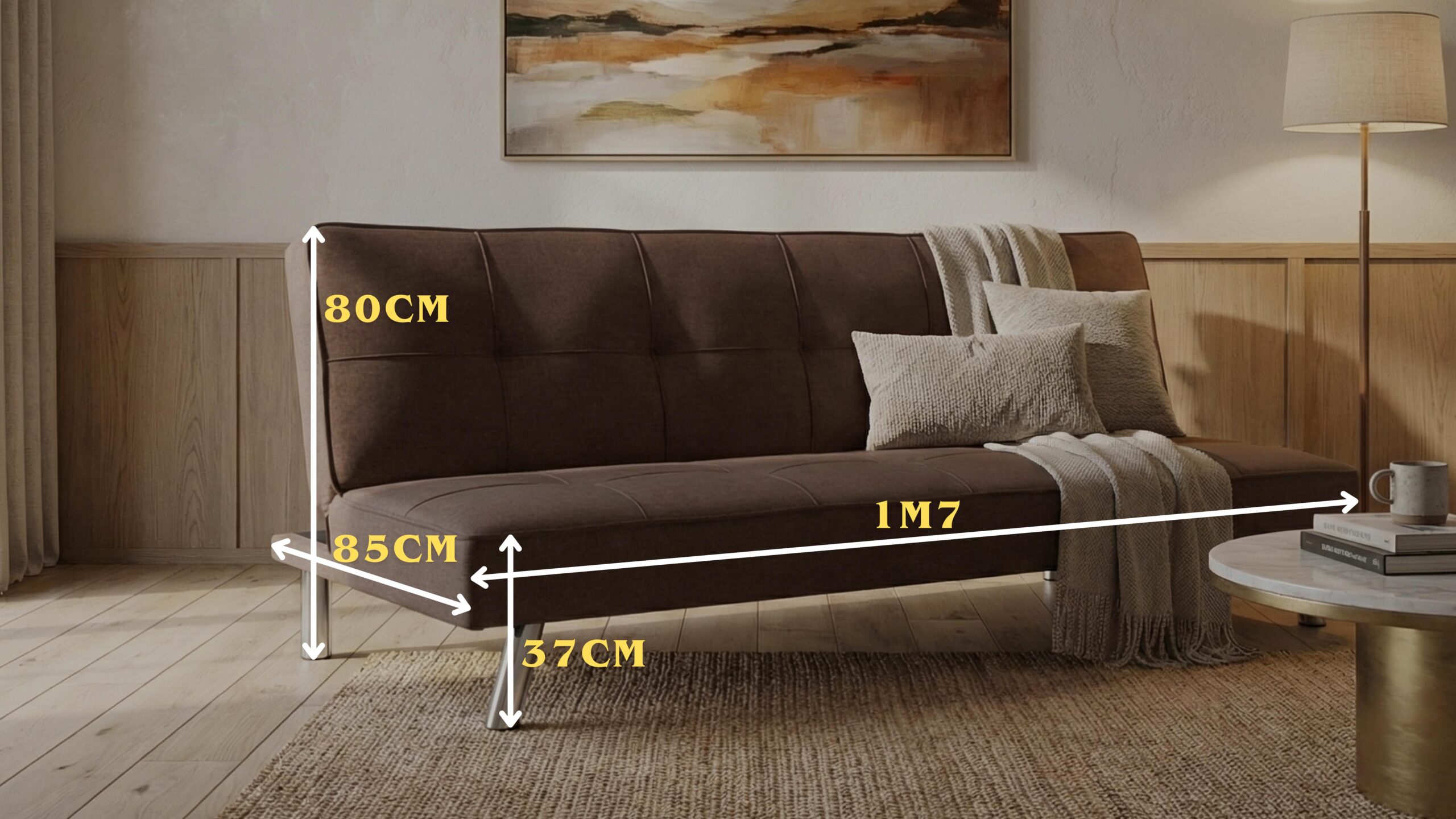 Bản vẽ quy cách Sofa Bed 1m7 - Ảnh 1
