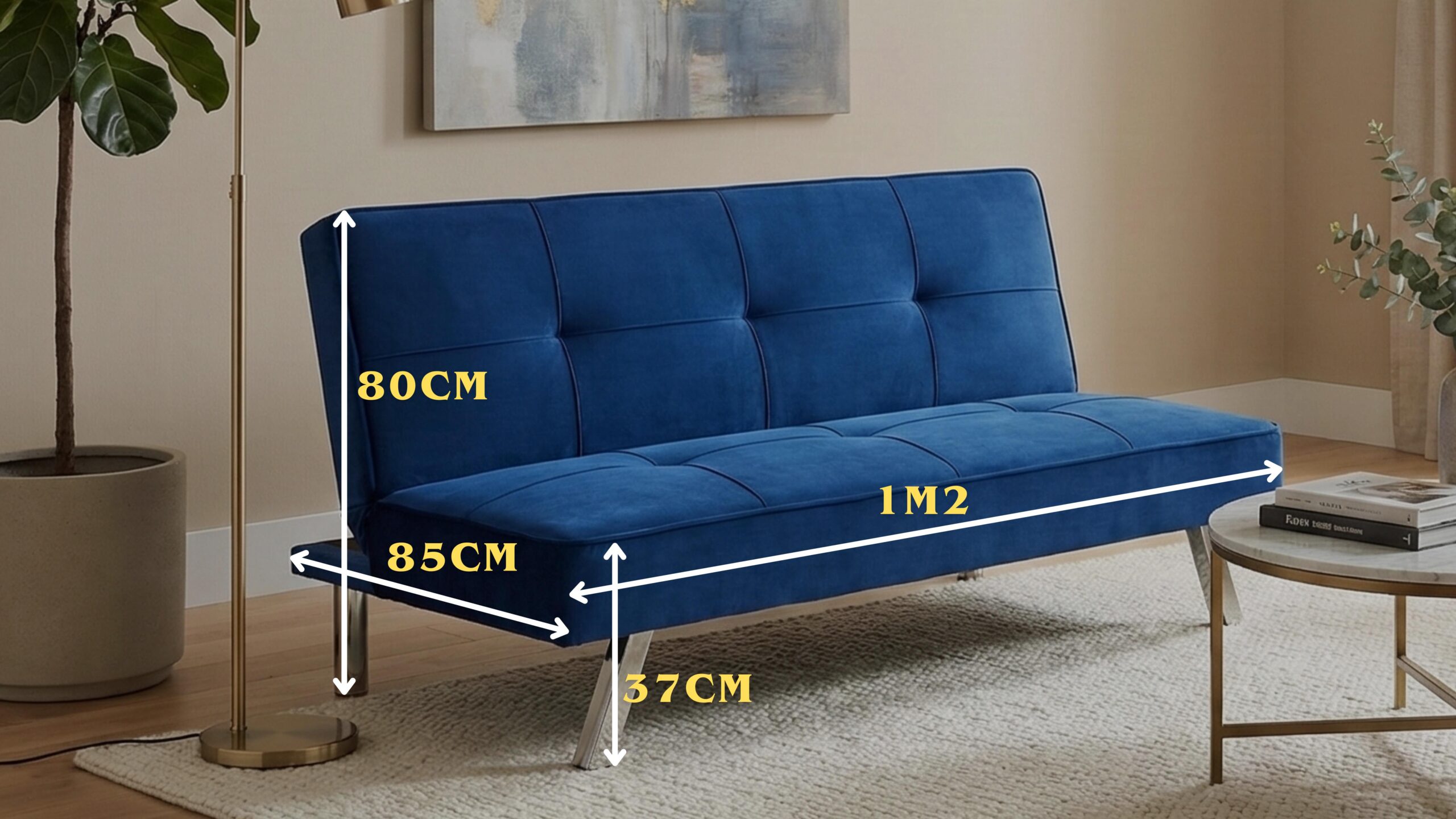 Bản vẽ quy cách Sofa Bed 1m2 - Ảnh 1