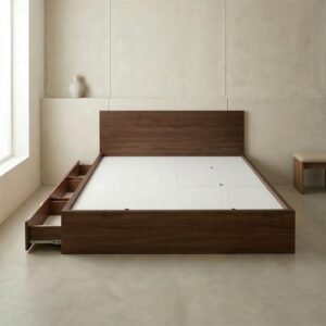 Giường Bệt Gỗ Đa Năng 6 Khoang Chứa Đồ (3 Ngăn Kéo & 3 Cánh Lật)