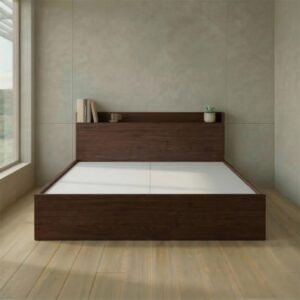 Giường Bệt Gỗ Hiện Đại Thiết Kế Đầu Giường Dạng Kệ Phẳng