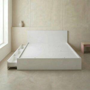 Giường Bệt Gỗ Đa Năng 6 Khoang Chứa Đồ (3 Ngăn Kéo & 3 Cánh Lật)