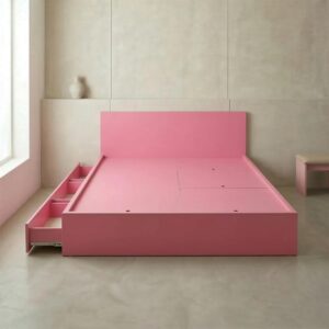 Giường Bệt Gỗ Đa Năng 6 Khoang Chứa Đồ (3 Ngăn Kéo & 3 Cánh Lật)