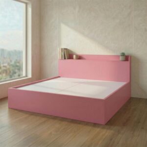 Giường Bệt Gỗ Hiện Đại Thiết Kế Đầu Giường Dạng Kệ Phẳng