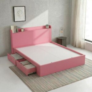 Giường Bệt Gỗ Hiện Đại Thiết Kế Đầu Giường Dạng Kệ Phẳng