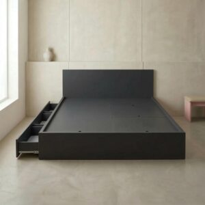 Giường Bệt Gỗ Đa Năng 6 Khoang Chứa Đồ (3 Ngăn Kéo & 3 Cánh Lật)