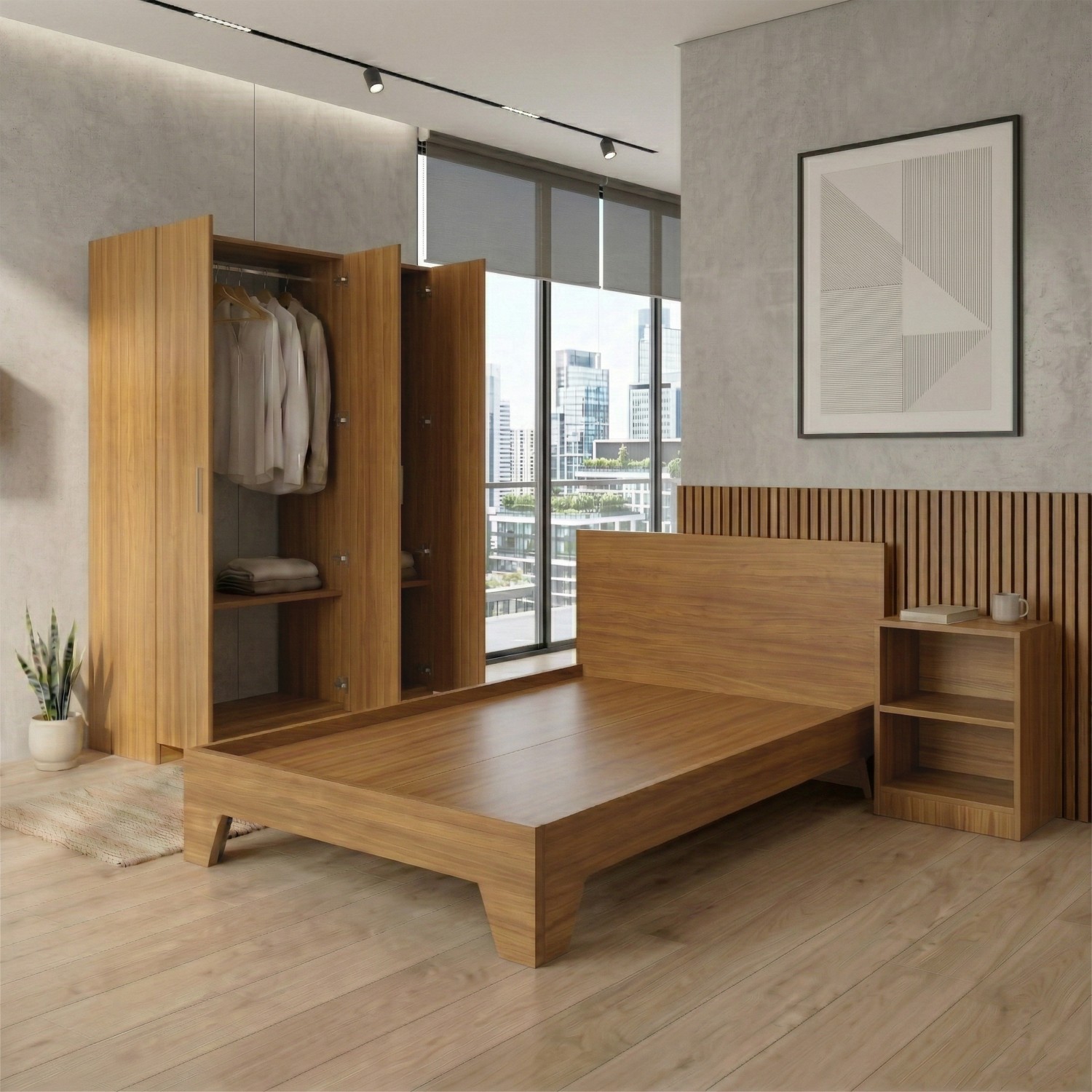 Cách chọn giường ngủ phù hợp kích thước phòng ngủ hiện đại