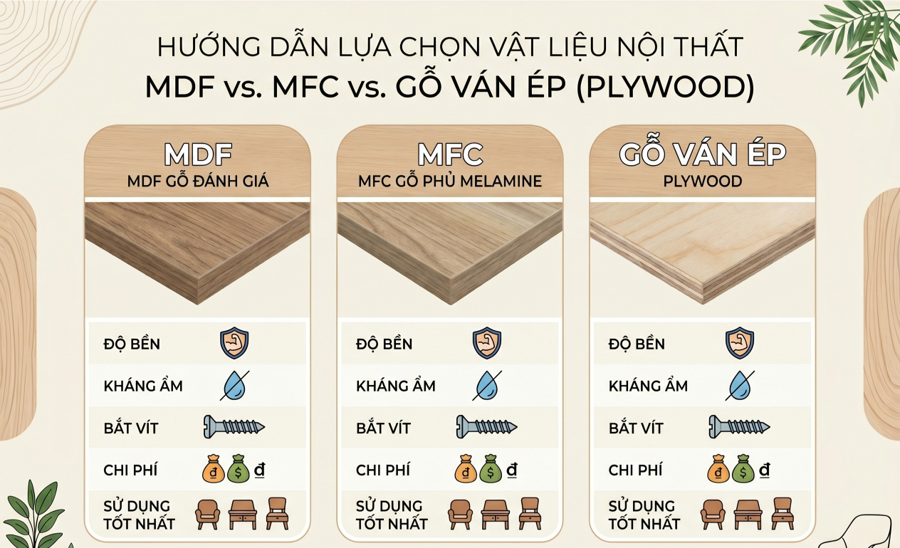 Nội thất MDF phủ Melamine tại Gia Linh gồm giường tủ bàn làm việc và kệ tivi