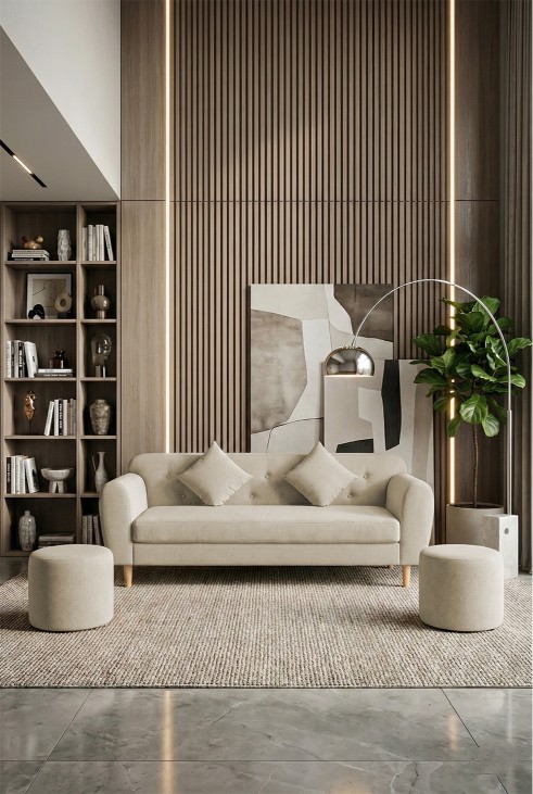 Sofa cho phòng khách nhỏ thiết kế gọn hiện đại cho căn hộ
